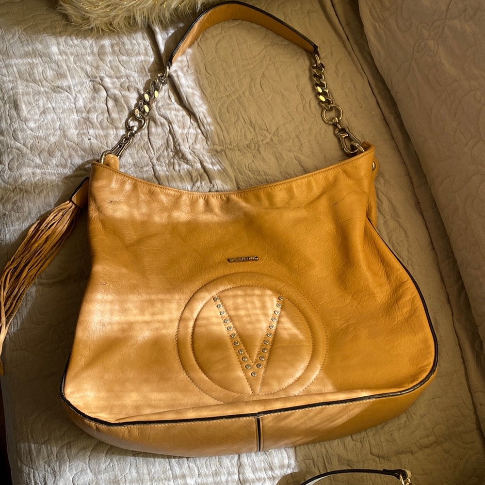 Semi used Valentino purse tan color